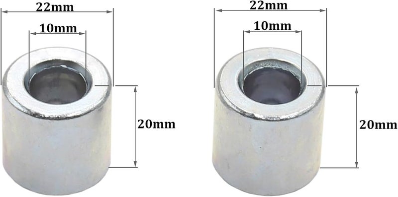 Greesp 2X 10mmx20mmx20mm Swingarm Swing Arm Spacers Bushing Pit Quad Dirt Pit Bike ATV Buggy - Image 2